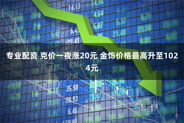 专业配资 克价一夜涨20元 金饰价格最高升至1024元